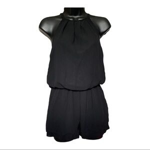 Amazon shorts Romper spaghetti straps small black